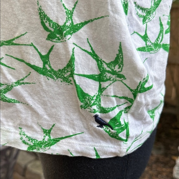 Women’s Marc Lauge Green & White Sleeveless Tank Top. L. 50% cotton 50% modal - Picture 2 of 7